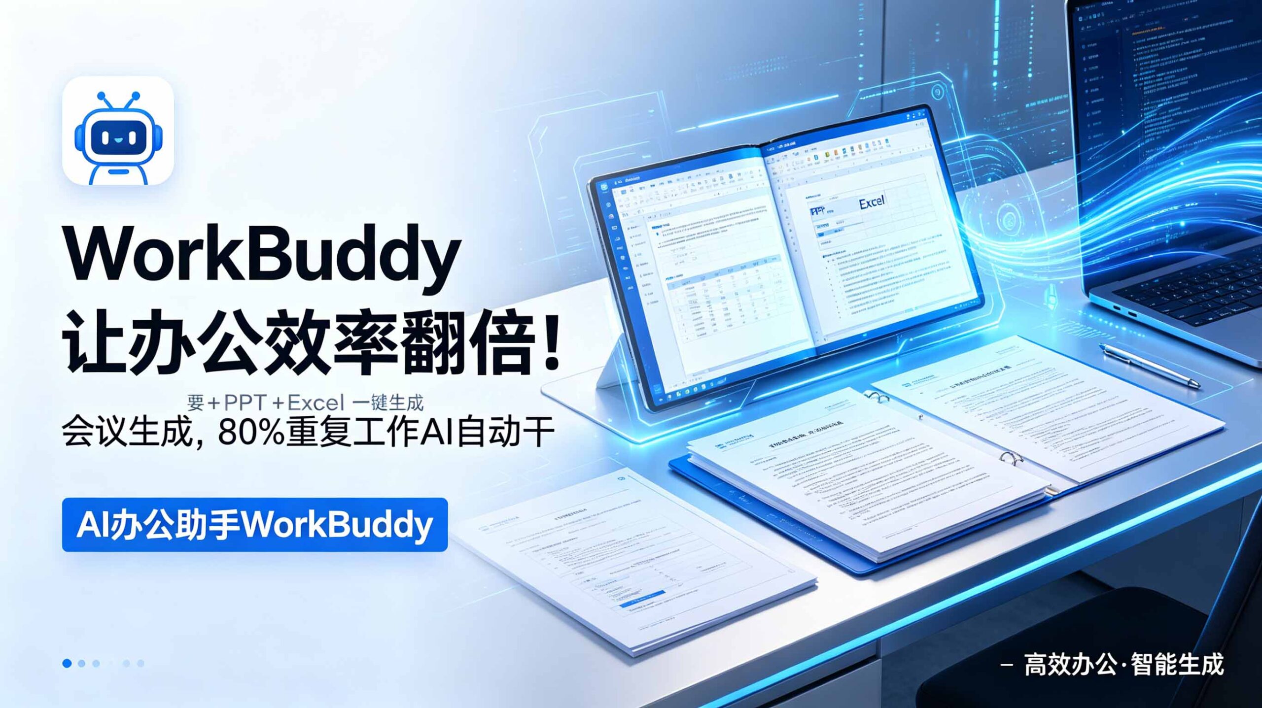 WorkBuddy让办公效率翻倍!会议纪要+PPT+Excel一键生成,80%重复工作AI自动干-shxbox省心宝盒