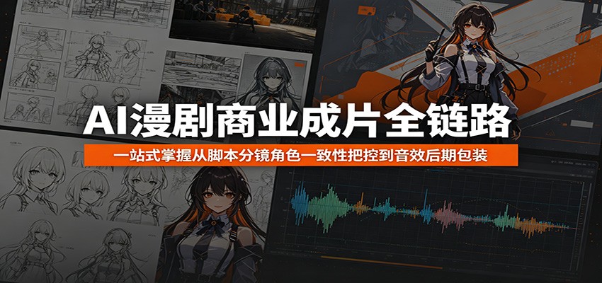 AI漫剧商业成片全链路：一站式掌握从脚本分镜角色一致性把控到音效后期包装-shxbox省心宝盒