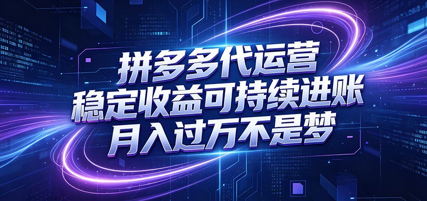 拼多多代运营，小白也能轻松月入过万，真实运营数据可查，全托管代运营-shxbox省心宝盒