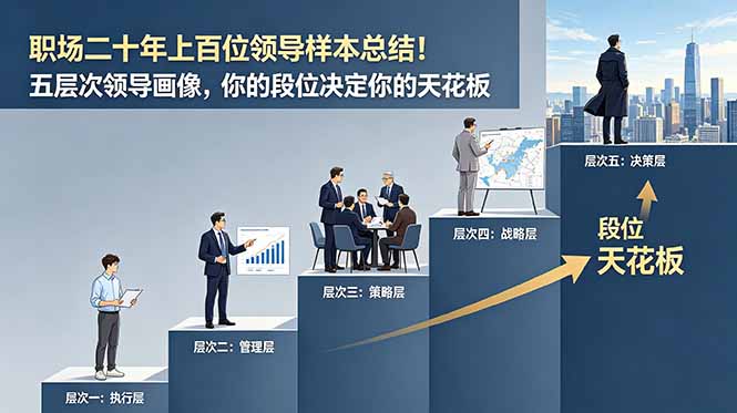 付费文章：职场二十年上百位领导样本总结！五层次领导画像，你的段位决定你的天花板-shxbox省心宝盒