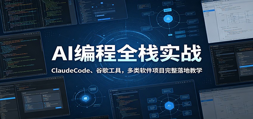 AI编程全栈实战：ClaudeCode、谷歌工具，多类软件项目完整落地教学-shxbox省心宝盒