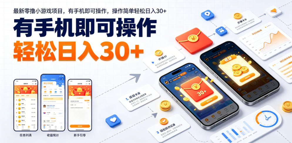 最新零撸小游戏项目，有手机即可操作，操作简单轻松日入30+-shxbox省心宝盒