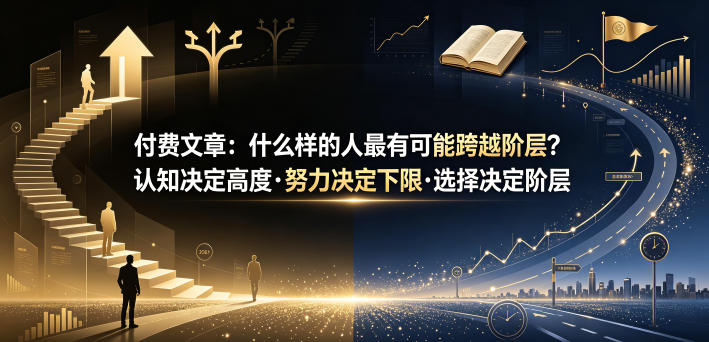 付费文章：什么样的人最有可能跨越阶层？认知决定高度·努力决定下限·选择决定阶层-shxbox省心宝盒