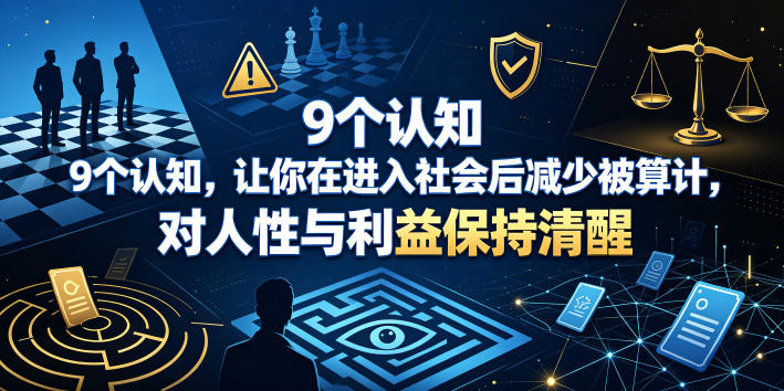 付费文章：9个认知，让你在进入社会后减少被算计，对人性与利益保持清醒-shxbox省心宝盒