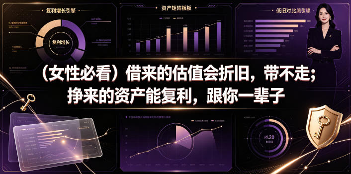 付费文章：(女性必看)借来的估值会折旧，带不走；挣来的资产能复利，跟你一辈子-shxbox省心宝盒