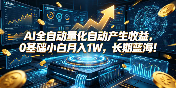 AI全自动量化自动产生收益，0基础小白月入1W，长期蓝海！【揭秘】-shxbox省心宝盒