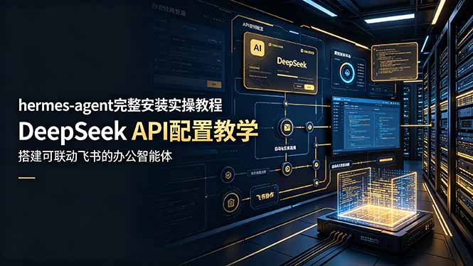 hermes-agent完整安装实操教程，DeepSeek API配置教学，搭建可联动飞书的办公智能体-shxbox省心宝盒