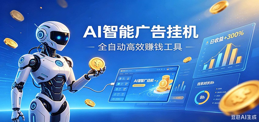 AI智能广告挂机，小白轻松上手，在家自动赚收益-shxbox省心宝盒