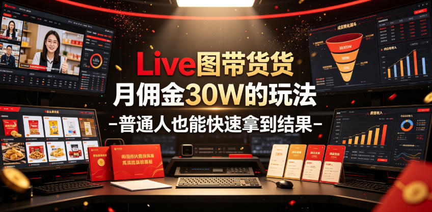 Live图带货月佣金30W的玩法-普通人也能快速拿到结果-shxbox省心宝盒