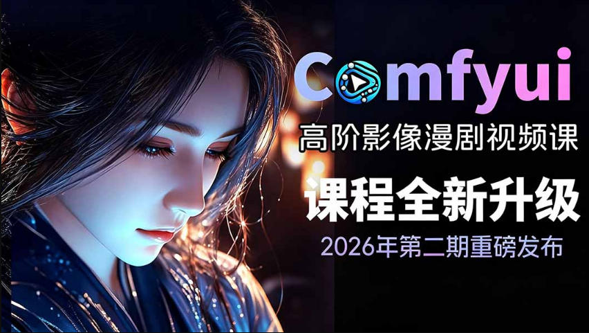 2026新版ComfyUI漫剧动画全流程实战课，0基础入门到进阶全流程动态漫，轻松实现流量变现-shxbox省心宝盒