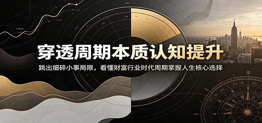 穿透周期本质认知提升:跳出细碎小事局限,看懂财富行业时代周期掌握人生核心选择-shxbox省心宝盒
