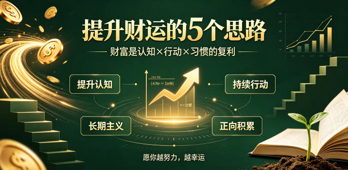 付费文章：提升财运的5个思路——财富是认知x行动x习惯的复利，愿你越努力，越幸运-shxbox省心宝盒