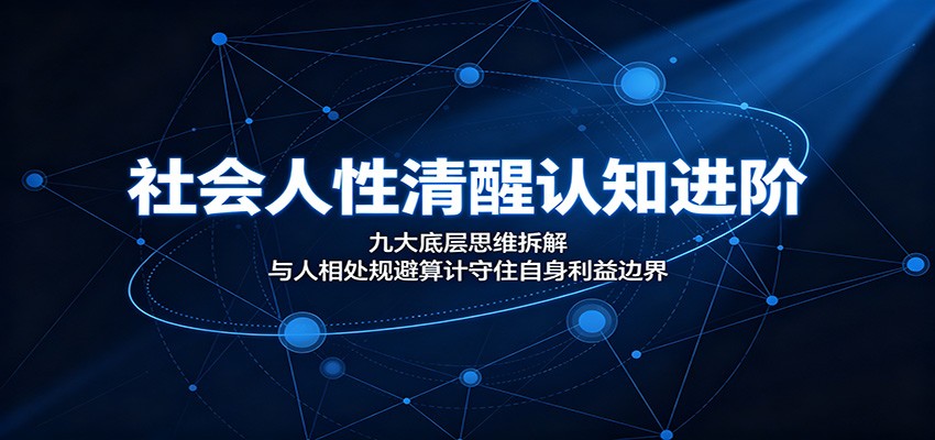 社会人性清醒认知进阶：九大底层思维拆解，与人相处规避算计守住自身利益边界-shxbox省心宝盒