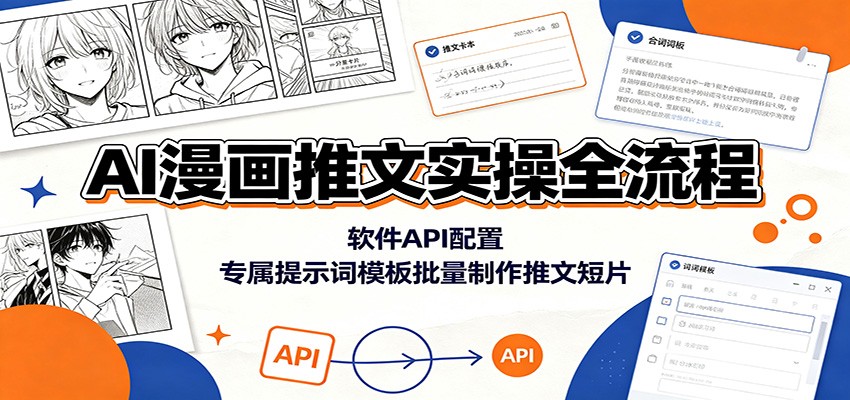 AI漫画推文实操全流程：软件API配置，专属提示词模板批量制作推文短片-shxbox省心宝盒