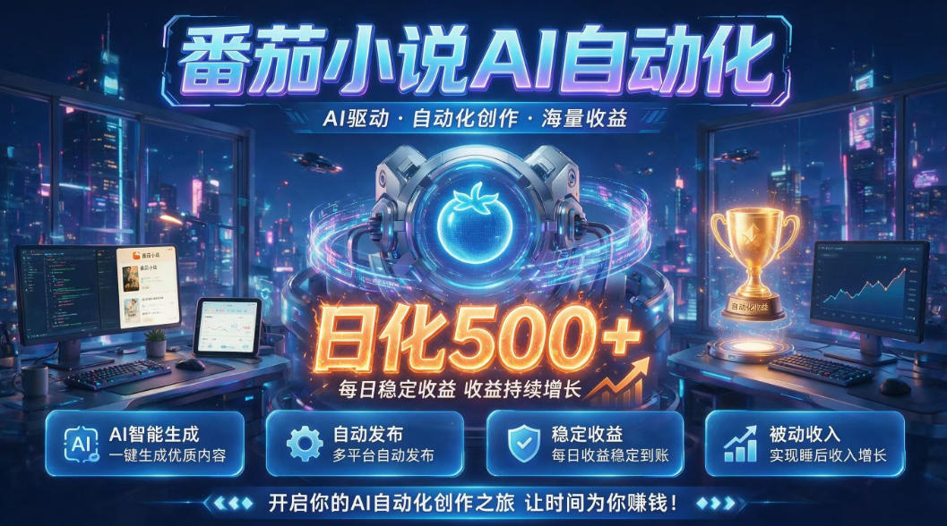 小白可做番茄AI，居家轻创业，每日稳赚500➕，普通人低门槛轻松线上增收【揭秘】-shxbox省心宝盒
