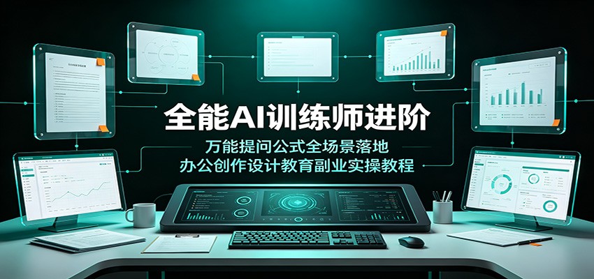 全能AI训练师进阶：万能提问公式全场景落地，办公创作设计教育副业实操教程-shxbox省心宝盒