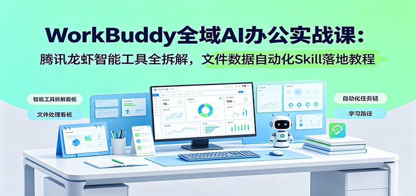WorkBuddy全域AI办公实战课：腾讯龙虾智能工具全拆解，文件数据自动化Skill落地教程-shxbox省心宝盒