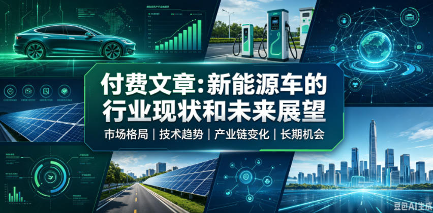 付费文章：新能原车的行业现状和未来展望-shxbox省心宝盒