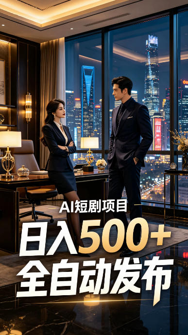 快手AI短剧自动发布，矩阵批量运营变现，轻资产副业项目，日入500+【揭秘】-shxbox省心宝盒