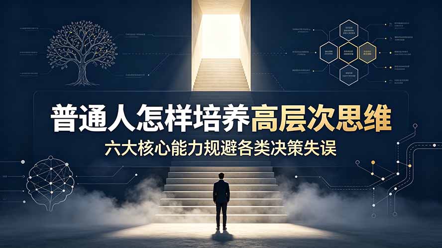 付费文章：普通人怎样培养高层次思维，六大核心能力规避各类决策失误-shxbox省心宝盒