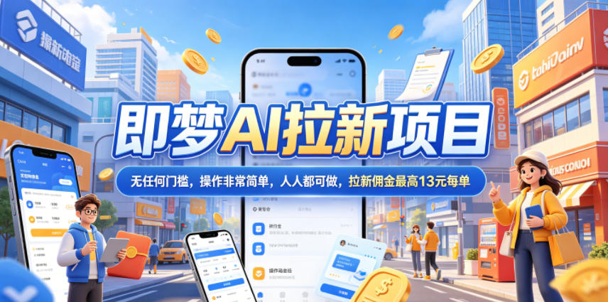 2026年即梦AI拉新项目最新玩法，无任何门槛，操作非常简单，人人都可做，拉新佣金最高13米每单(更新07月25日)-shxbox省心宝盒