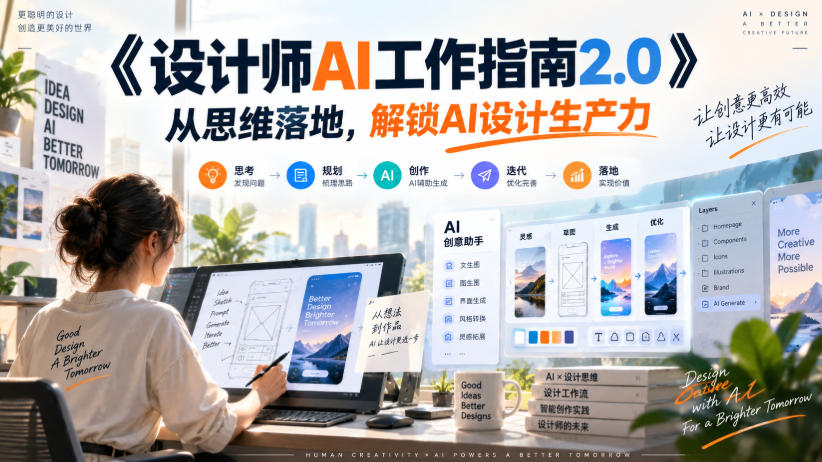 《设计师AI工作指南2.0》从思维落地-无水印,解锁AI设计生产力-shxbox省心宝盒