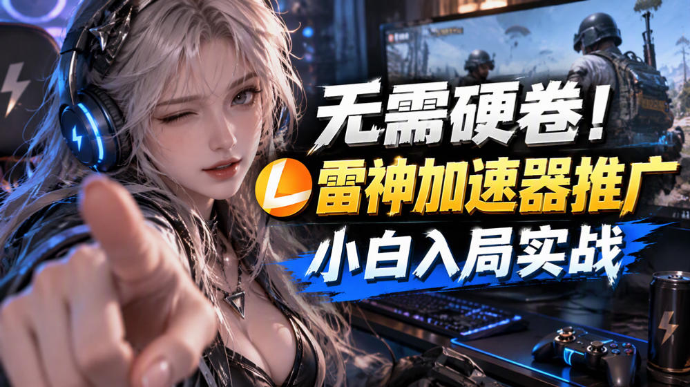 无需硬卷！雷神加速器推广，小白入局实战一天也能几十r-shxbox省心宝盒