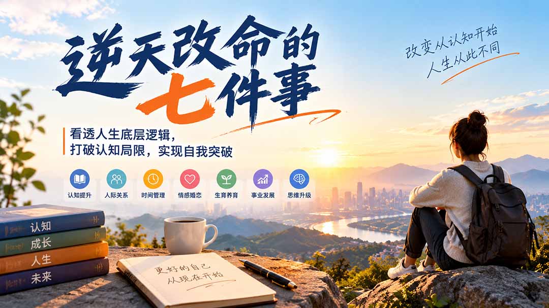 付费文章：逆天改命的七件事，看透人生底层逻辑，打破认知局限，实现自我突破-shxbox省心宝盒