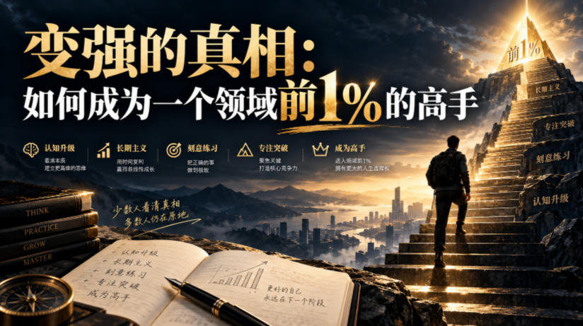 付费文章：变强的真相：如何成为一个领域前1%的高手-shxbox省心宝盒