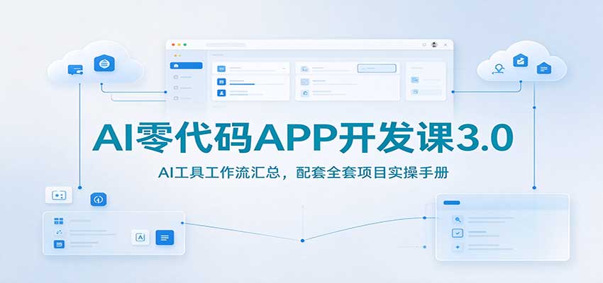 AI零代码APP开发课3.0：AI工具工作流汇总，配套全套项目实操手册-shxbox省心宝盒