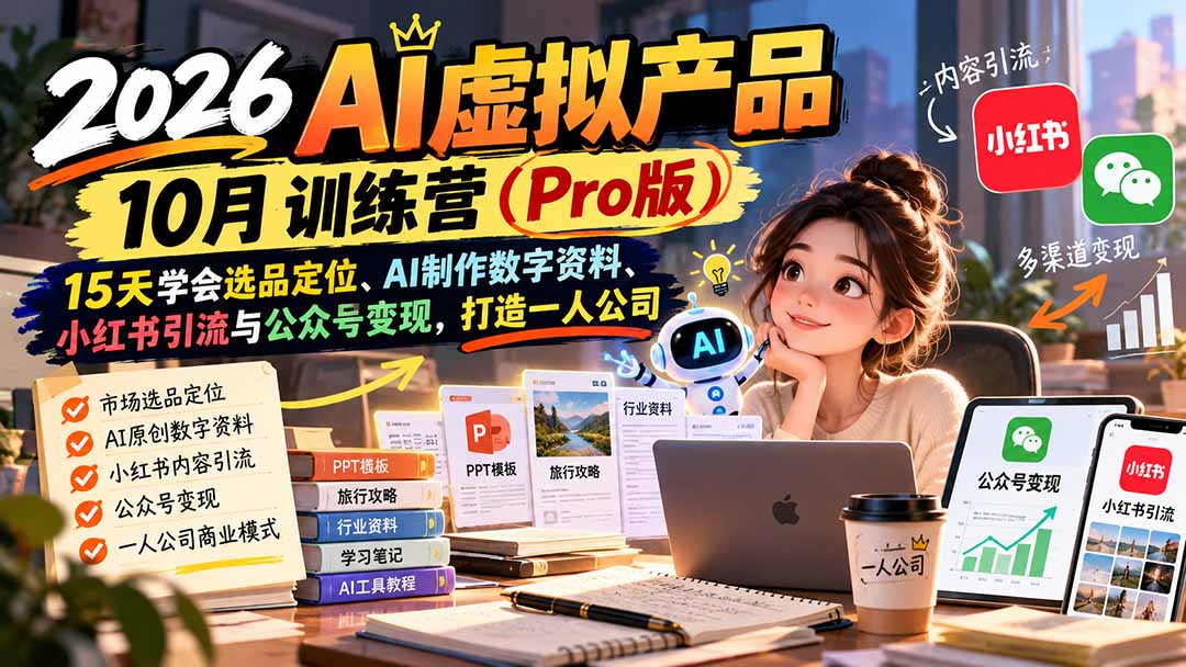 AI虚拟产品10月训练营(Pro版-shxbox省心宝盒