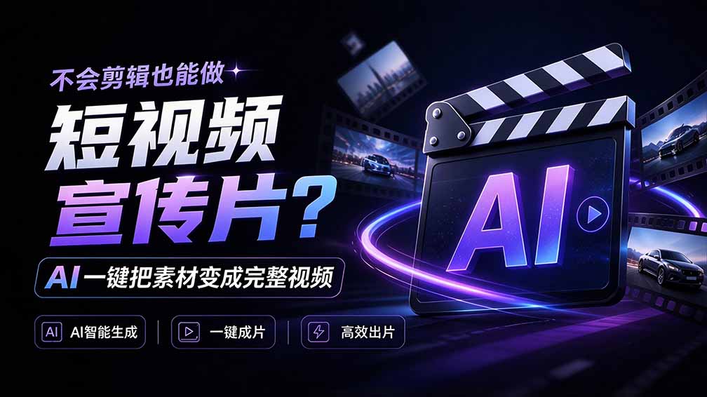 我跪下来了！不会剪辑也能做短视频宣传片？ AI 一键把素材变成完整视频，真是神奇，OpenFilm 超省事-shxbox省心宝盒