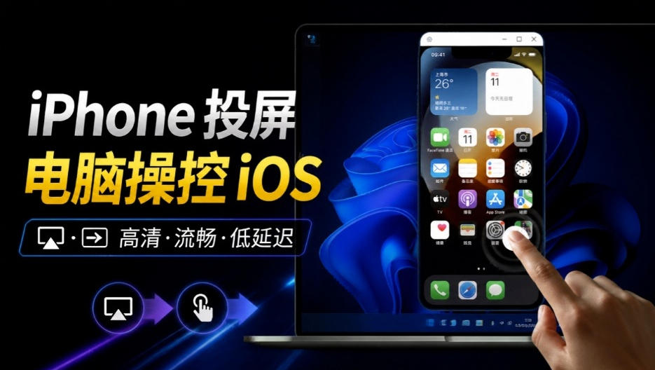 iPhone投屏到Windows电脑，还支持操控IOS系统，多台设备能同时上屏，有点意思iPhoneMirror-shxbox省心宝盒