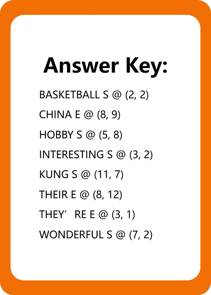 25秋闽教版四上英语字谜游戏U3-shxbox省心宝盒