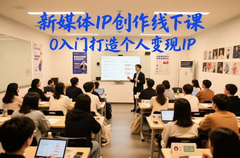 新媒体IP创作线下课，0入门打造个人变现IP-shxbox省心宝盒