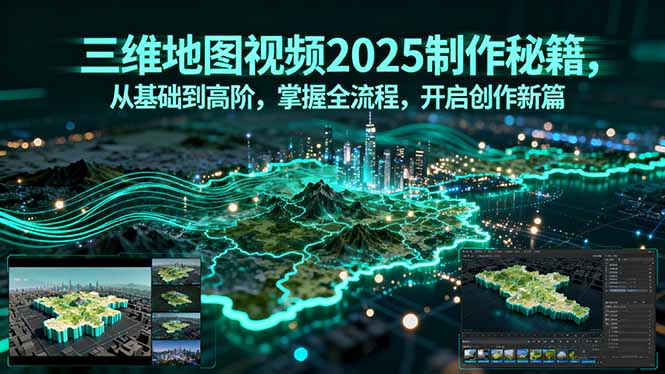 三维地图视频2025制作秘籍，从基础到高阶，掌握全流程，开启创作新篇-shxbox省心宝盒