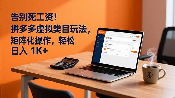 告别死工资！拼多多虚拟类目玩法，矩阵化操作，轻松日入 1K+-shxbox省心宝盒