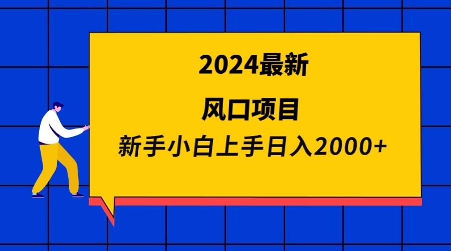 (9483期)2024最新风口项目 新手小白日入2000+-shxbox省心宝盒