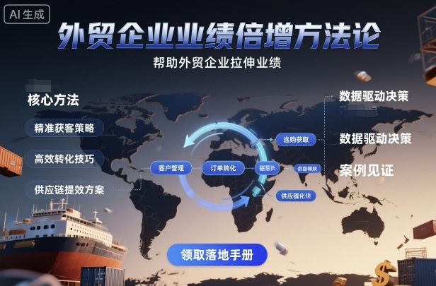 外贸企业业绩倍增方法论，帮助外贸企业拉伸业绩-shxbox省心宝盒