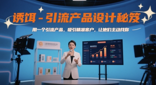 诱饵-引流产品设计秘笈，用一个引流产品，吸引精准客户，让他们主动找你-shxbox省心宝盒