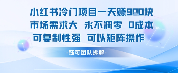 小红书冷门项目一天收益9张，市场需求大，0成本，可复制性强可以矩阵操作-shxbox省心宝盒