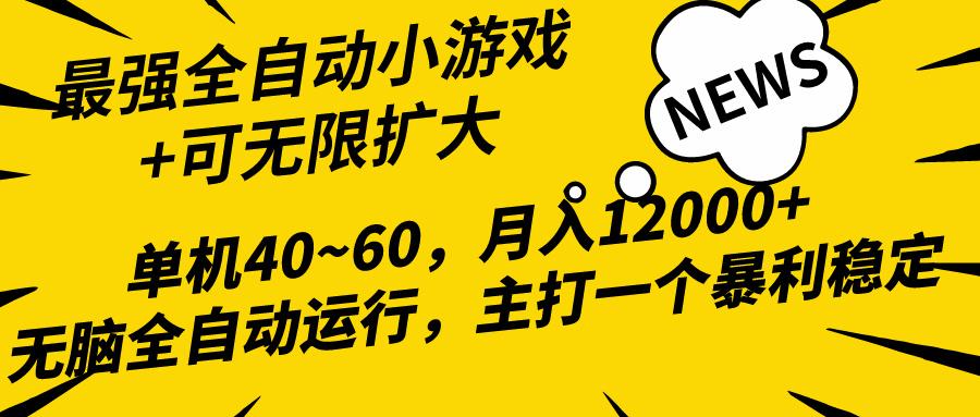 (10046期)2024最新全网独家小游戏全自动，单机40~60,稳定躺赚，小白都能月入过万-shxbox省心宝盒