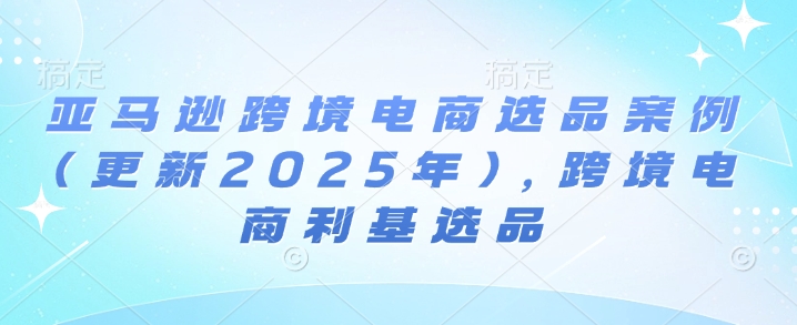 亚马逊跨境电商选品案例(更新2025年4月)，跨境电商利基选品-shxbox省心宝盒