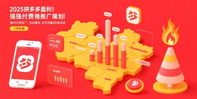 2025拼多多盈利地图：强付费推广策略/活动爆流/自然流量获取系统(7月更新-shxbox省心宝盒