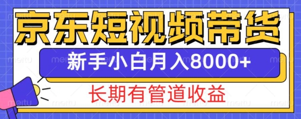 京东短视频带货新玩法，长期管道收益，新手也能月入8000+-shxbox省心宝盒