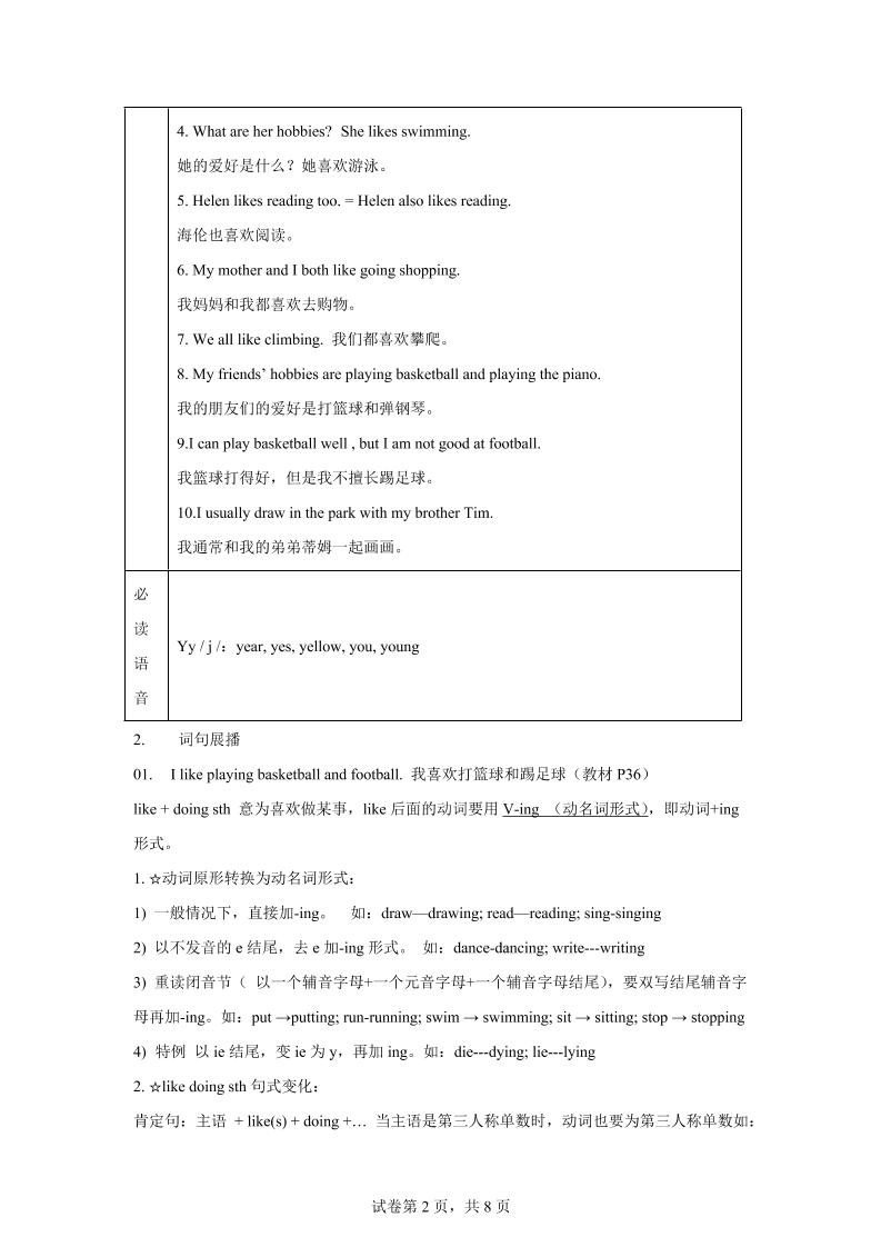 【单元热点难点】译林版（三起）英语五年级上册Unit4Hobbies教材划重点-shxbox省心宝盒