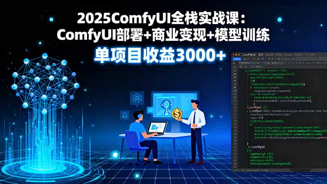2025ComfyUI全栈实战课：ComfyUI部署+商业变现+模型训练，单项目收益3000+-shxbox省心宝盒