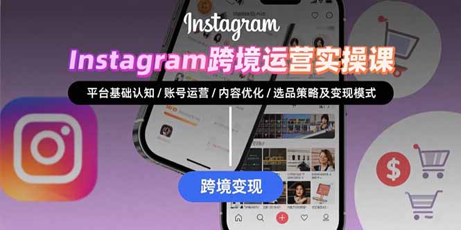 Instagram跨境运营实战：平台认知/账号运营/内容优化/选品策略及变现模式-shxbox省心宝盒