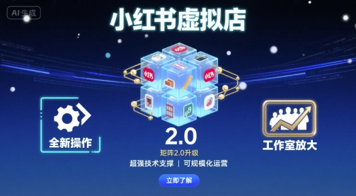 小红书虚拟店矩阵2.0，全新操作，超强技术，可工作室放大-shxbox省心宝盒