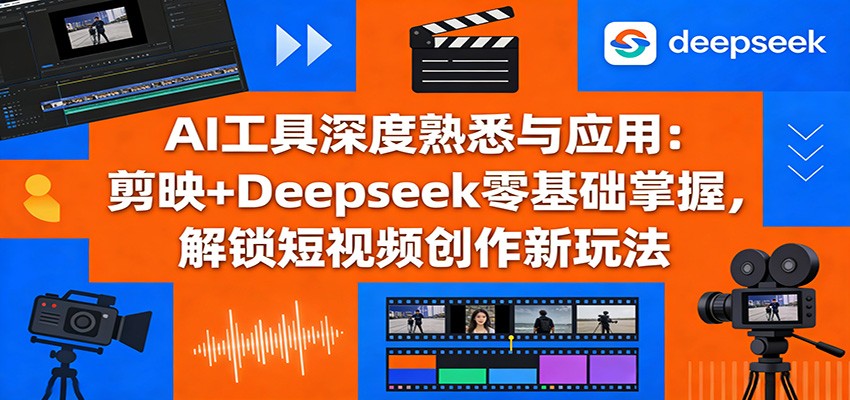 AI工具深度熟悉与应用：剪映+Deepseek零基础掌握，解锁短视频创作新玩法-shxbox省心宝盒